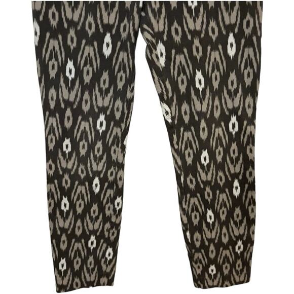 GAP Gray Ikat Print Stretch Skinny Ankle Pants Women’s Size 2R - Picture 6 of 10